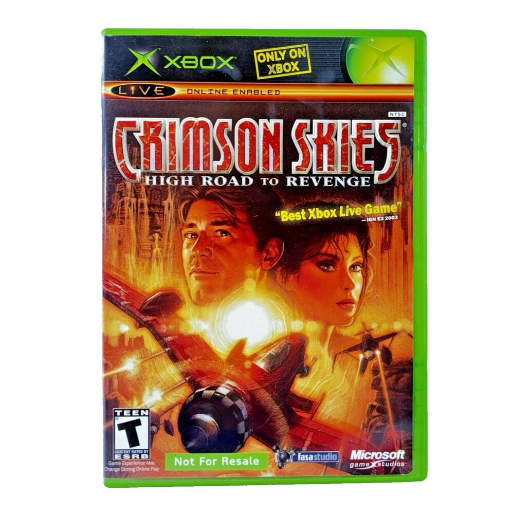 Crimson Skies High Road To Revenge Microsoft Xbox Complete with Manual Tested